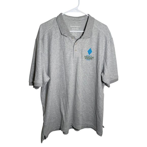 Disney Coronado Springs Tommy Bahama Polo Shirt Men's XXL Gray Short Sleeve Top - Picture 1 of 11